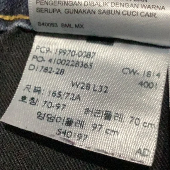 Womens Sliver label Levis Jeans dark denim rInse SKINNY W28 32L - Picture 10 of 10